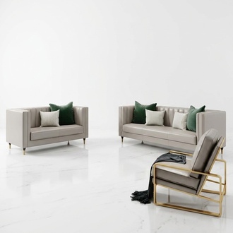 Design leather sofa couch upholstery set 3 + 2 + 1 sofas couches seat sets new