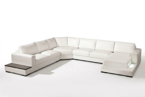 LEATHER SOFA COUCH LIVING LANDSCAPE CORNER SOFA CORNER SET DESIGN MODERN SOFA A1127