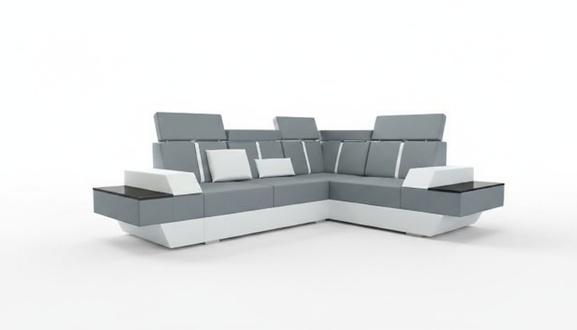 Design leather sofa USB living area upholstered sofa corner sofa custom-made
