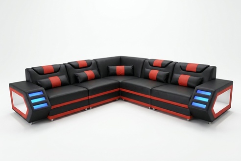 Design Leather Upholstery Seat Corner Leather Upholstery Corner Landscape Room Living Sofa