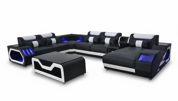 Design Leather Cushion Seat Corner Landscape Room New Living Sofa Cushion Corner New