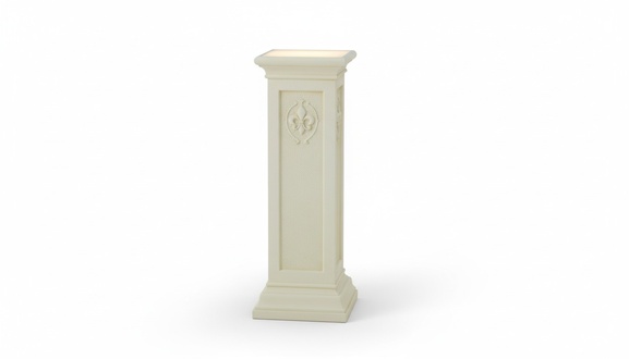 Classic style column design decorative floor lamp made of stucco/acrylic material