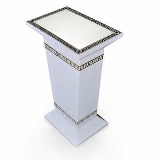 Antique greek design column style floor lamp stand with patterns, 72,5cm high model - 6927