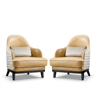 Design Lounge Club Relax Armchair Chair Upholstery Television Leather Textile Wood Fabric