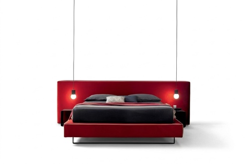 Design Luxury Double Hotel Beds Fabric Luxury Bedroom Bed Italy Furniture New