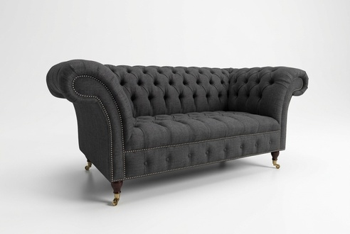 Design luxury sofa 2 seater couch upholstery classic textile sofas Chesterfield
