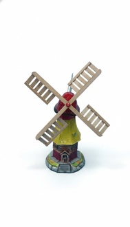 Decorative sculpture designed as colorful gloss mill figure 70cm