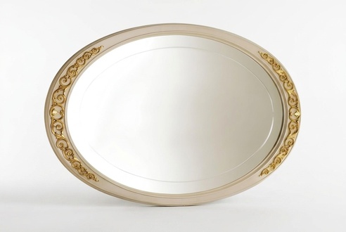 Design mirror wall mirror wood frame hanging mirror luxury Italian furniture