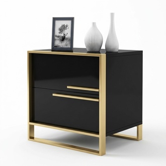 Design Night Table Console Side Sleeping Room Metal Luxury Night Console Tables