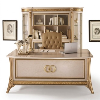 Design office desk table armchair furniture with chair 2 parts. arredoclassic