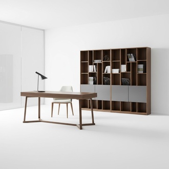 Design office office law firm table shelf files cabinet writing tables armchair 4-piece