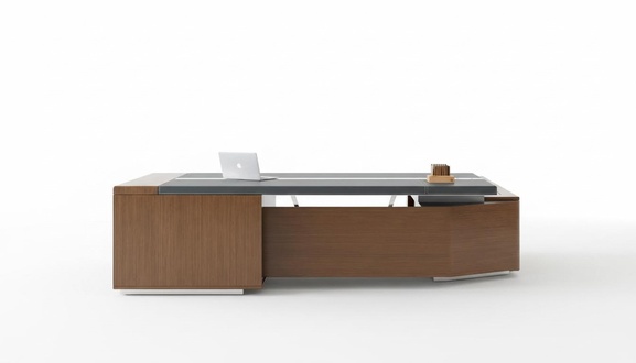 Design office table, desk, armchair, corner table with chair, 2 pieces. New