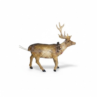 Design christmas reindeer figure garden decorative sculpture 155cm length