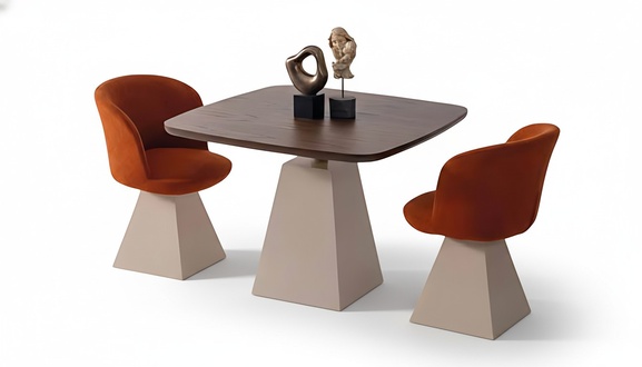 Design Restaurant Furniture Bistro Table Chair 3-Piece Set Lounge