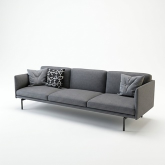 Design Sofa 3 Seater Living Room Couch Cushions Sofas Three Seater XXL