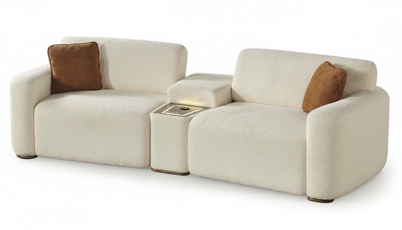 Design Sofa 4-Seater Luxury Living Room Upholstered Furniture Modern Textile