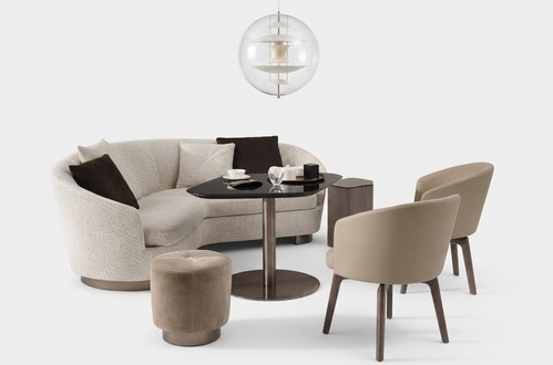 Design Sofa Couch Upholstery Seat Set Velvet 3+1+1 Table Stool Set Completely New