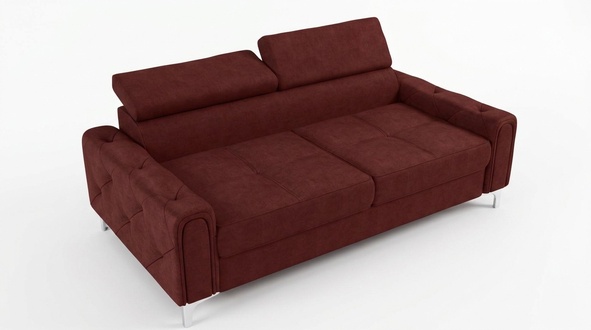 Design couches luxury upholstery furniture sofa couch seat leather textile new 186x100cm