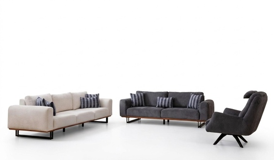 Design Sofa Set Living Room Set Modern Sets 4+3+1 Seat 3 Pieces