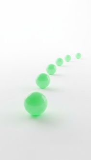 Decorative garden sculpture designed as a Ball Luminous green light 50cm
