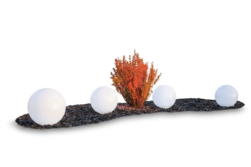 Modern style outdoor decor figure of a round lamp with bright light 40cm