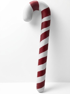 Christmas red-white colored lollipop standing decoration figurine 160cm height