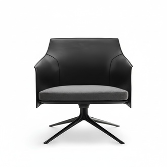 Design Swivel Chair Relax Leather Armchair Lounge TV Office Kanlzei Waiting Room