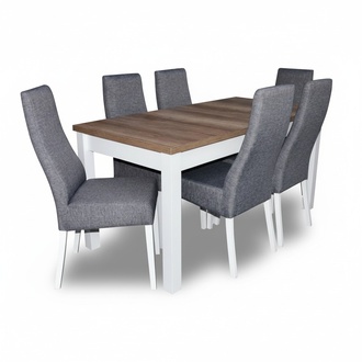 Design table + 6 chairs dining set chair set dining tables wood