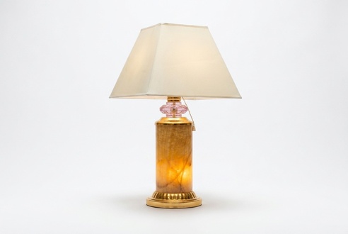 Design classic style table lamp made of acrylic/stucco material, 68 cm high