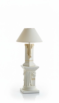 Design table lamp in antique greek column figure statue style decorative model - 6890