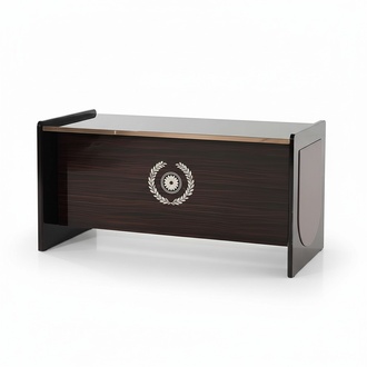 Design table secretary luxury writing office furniture metal high gloss tables wood new
