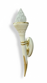 Design torch style figure wall lamp made of acrylic material 60cm high