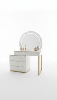 Design dressing table with mirror luxury bedroom furniture 2 pcs. new