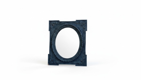 Design classic style wall mirror antique vintage facet cut solid, model - 6625 New