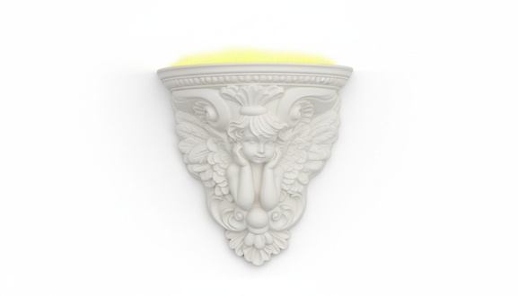 Design wall sconce with angel picture decorative light lampshade, model - 6348 New