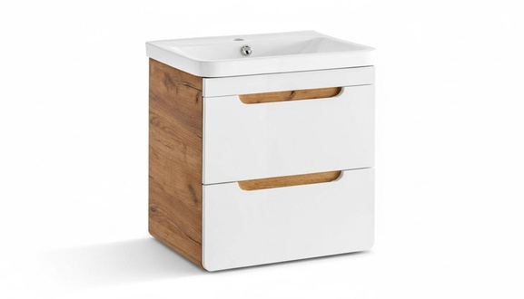 Design washbasin 57cm bathroom washbasin high gloss white new