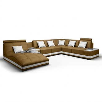 Designer sofa corner sofa living area round sofa leather sofa couch U shape Nidda