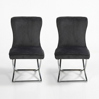 Designer 2x Chairs Luxury Chesterfield Upholstered Chairs Armchairs Living Dining Room