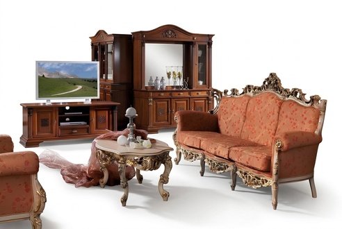 Designer 311 Seater Sofa Set Couch Seat Upholstery Italian Furniture Sofa Real wood
