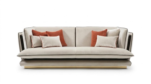 Designer 3 seater sofa upholstered sofa with armrests couch sofa upholstered sofas couch