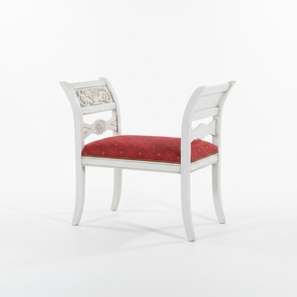Designer bench stool Luxury bench Classic seating furniture Upholstered bench foot stool