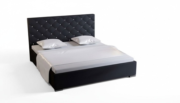 Designer Bedroom Bett Beds Textile Hotel Luxury Upholstered 280x200cm Fabric new