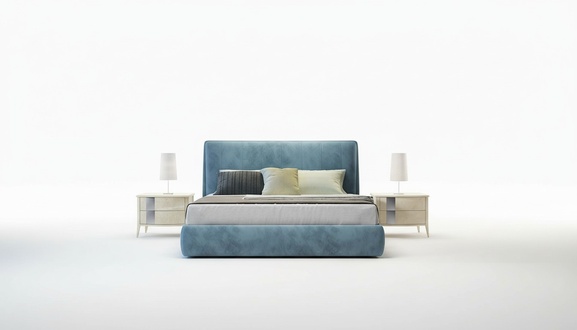 Designer bed upholstery design luxury double hotel beds sleeping room 180x200cm