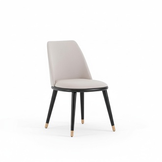 Designer Beige Chair Dining Room Chairs Armchair Textile Wood