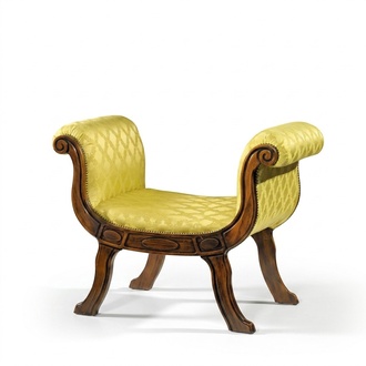 Designer bench upholstery textile fabric classic luxury bench furniture new