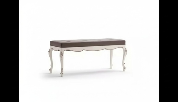 Designer Bench Stool Living Room Seating Furniture Upholstery Textile Fabric Bench
