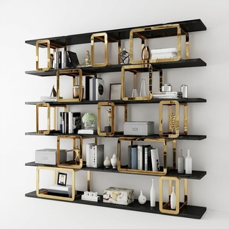 Designer Wardrobe Divider Wall Shelves Living Room Cabinets System Office Furniture New