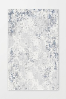 Designer carpet retro aged living room carpet short pile diamond blue rugs