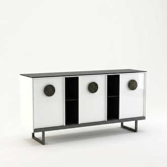 Designer Chest of Drawers Cupboard Shelf Metal Luxury Living Room Wood Chests of Drawers
