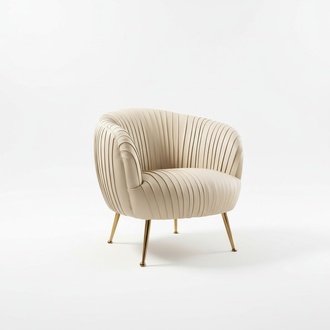Designer Club Lounge Chair Relax Hotel Chair Set Garniture Group Luxury Beige